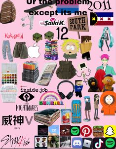 the poster has many different things on it, including clothing and other items for sale