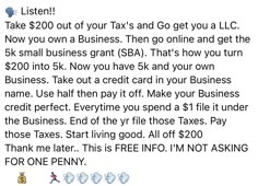 an email message to someone who is paying for their business tax return from the bank