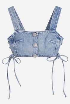 Denim Diy Clothes, Baby Summer Dresses, Crop Top With Jeans, Spring Outfits 2022, Backless Crop Top, Diy Fashion Clothing, Upcycle Jeans