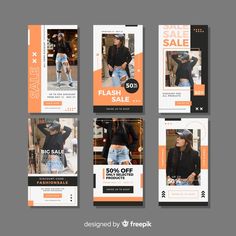 a set of four instagramble banners with photos