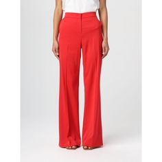 Spring/Summer 2023 Pinko Pants Woman Red Size Type: It Sku: Gig-100029a0gh ~ R48 Welcome To The Official Luosophy Poshmark Closet! Luosophy Is A Luxury Brand Reselling Company Founded In San Diego, Ca From 2016. All Our Products Are Imported From Italy And Sold In The Usa. We Do Our Best To Provide High Fashion, Luxury Items At Affordable Prices. We Guarantee All Our Products Are 100% Authentic. Shop With Us And You Will Forget About Shopping At Department Or Brand Name Stores. Our Prices Will E Chic Red Summer Pants, Formal Red Bottoms For Summer, Red Elastane Trousers, Elegant Red Summer Bottoms, Red Elastane Pants For Work, Red Wide Leg Elastane Pants, Elegant Red Summer Pants, Elegant Red Pants For Summer, Elegant Red Wide Leg Pants For Summer