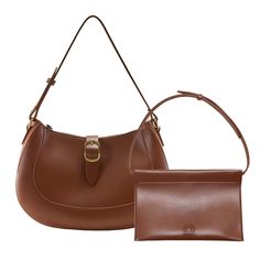 PRICES MAY VARY. Crescent Hobo bag with stylish leather strap fastener and zipper closure in vintage style. Premium vegan leather in DOUBLE thickness but still lightweight. The leather surface is with water-resistant and without any harmful artificial smell. The bag comes with adjustable shoulder strap for carrying under the arm, and another expandable strap can be installed to be longer shoulder/crossbody strap. The interior can hold iPad, lady long wallet, and other daily essentials. The inter Crossbody Satchel, Purse Crossbody, Vintage Purse, Brown Bags, Daily Essentials, Shoulder Purse, Bag For Women, Long Wallet, Leather Handbag