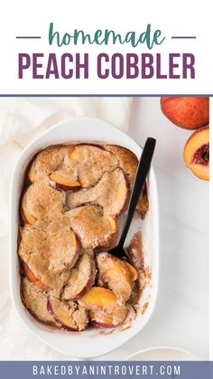 peach cobbler with text overlay how to make peach cobbler no - fail instructions