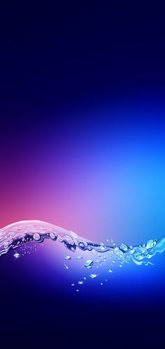 an image of water splashing in the air on a blue and pink background with space for text