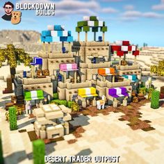 the desert trader outpost in minecraft is ready to be used as a location for an upcoming video game