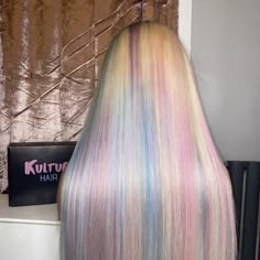 Custom Color Wigs, Cotton Candy Hair, Color Wigs, Cute Hair Colors, Candy Hair, High Hair, Multicolored Hair