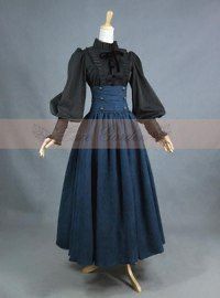 Victorian Cloak, Big Skirt, Black Cloak, High Waist Long Skirt, 1800s Fashion, Medieval Costume, Medieval Dress