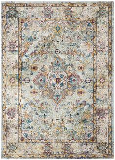 Safavieh Aria Ara183e Beige - Blue | Rug Studio Eclectic Area Rug, Persian Pattern, Rug Direct, Transitional Area Rugs, Transitional Rugs, Blue Area Rug, Blue Area, Rug Shapes, Beige Rug