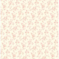 a white and pink wallpaper with flowers on it