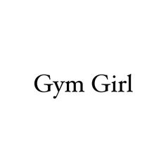 the gym girl logo on a white background