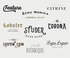 some type of font used for logos