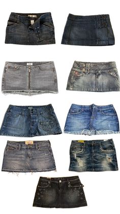 Y2k Jeans Skirt, Denim Shorts Outfit Aesthetic, Y2k Jean Skirt, 2000s Fashion Outfits, Denim Skirts, Jeans Rock, Cute Everyday Outfits, Really Cute Outfits, Fit Ideas