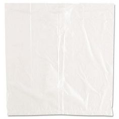 a white plastic bag on a white background