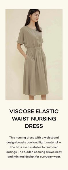 Viscose Elastic Waist Nursing Dress | Konny – Konny Baby Summer Maternity Dress Nursing Friendly, Breastfeeding Dresses, Nursing Dresses, 32 Weeks Pregnant, Maternity Street Style, Breastfeeding Dress, Stunning Style, Dresses Modest, Nursing Dress