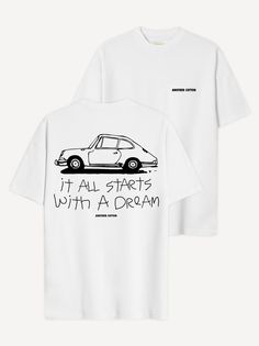 Dream T-Shirt – AnotherCottonLab Minimalist Streetwear Shirt Design, T Shirts Graphic Design, Minimal Shirt Design Inspiration, Oversized Tshirt Design, Minimal Tshirt Design, Minimalist Tshirt Design, Minimalist Clothing Brands, Minimalist T Shirt Design, T Shirt Packaging