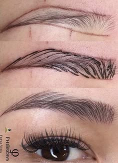 Cute Eyeshadow Ideas, Micro Blading, Permanente Make-up, Membentuk Alis, Cosmetic Tattooing, Bentuk Alis, Eyebrow Makeup Tutorial, Eyebrow Design, Cute Eyeshadow