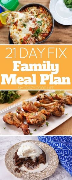 the family meal plan is ready to be eaten on the table with other dishes and utensils