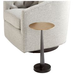 Whether placed next to a sofa or to any seating group, the Beauvais Side Table is a handy touch for rounding out any living ensemble in style. The modish-industrial design is a sleek option in any space. It's crafted from a circular aluminum, with a faux cross-hatched surface founded on a sweepingly curved pedestal base for a touch of transitional, eclectic-inspired glamour. A modern combination of antique brass and black round this piece out with an added industrial touch. Cyan Lighting, Round Metal Table, Bronze Side Table, Drinks Table, Industrial Minimalist, Metal End Tables, Black Side Table, Drink Table, Cyan Design