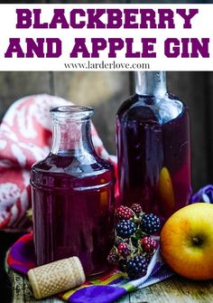 blackberry and apple gin is the perfect drink for fall