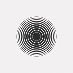 a black and white image of a circular object in the middle of a circle on a white background