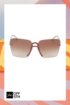 62MM Square Sunglasses