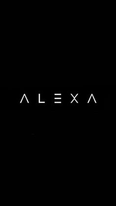 the word alex on a black background