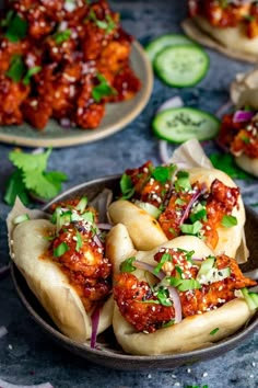 Korean Chicken Bao, Thai Mad, Kitchen Sanctuary, Bao Buns, Asian Cooking, Asian Dishes, Korean Food