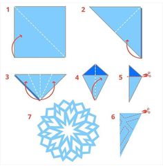 how to make an origami snowflake step by step instructions for kids