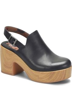 KORKS Soho Slingback Clog (Women) | Nordstromrack 70s Clogs, Slingback Clogs, Clog Heels, Fashion 2024, Womens Clogs, Retro Inspired, Low Heels, Soho, Fall Fashion