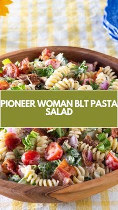 This easy Pioneer Woman BLT Pasta Salad is a creamy, satisfying dish that’s perfect for a quick side at any gathering. Packed with crispy bacon, fresh veggies, and a tangy ranch dressing, it’s a simple, flavorful meal you can easily customize with common ingredients. Pioneer Woman Blt Pasta, Blt Salad With Pasta, Blt Pasta Salad Pioneer Woman, Bacon Ranch Pasta Salad Recipes, Poppyseed Pasta Salad, Pasta Salad With Ranch Dressing, Easy Salads Recipes, Pioneer Woman Pasta, Pioneer Woman Pasta Salad