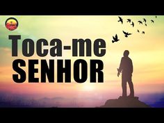 a man standing on top of a hill with the words toca me senior