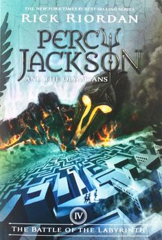 the book cover for perch jackson and the olympians, by rick riordan