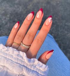 Vacation Nail Inspo 2024 Almond, Wine Nails, Tropical Nails, French Nail, Cute Summer Nails, Burgundy Nails, Vacation Nails, Beach Nails