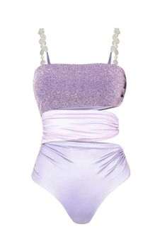 Disco Swimsuit, Swimsuit With Skirt, Burkini Swimsuit, Mermaid Swimwear, Swimsuit Plus Size, Bathing Suit Designs, Shiny Texture, Purple Swimsuit, Skirt Swimsuit