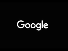 the google logo is shown on a black background