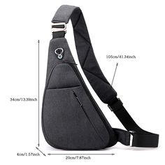 Fashion Travel Chest Bag Men Messenger Waterproof Right Left Shoulder Crossbody Swimming Fitness Simple Sling Bag, Cheap Crossbody Bags, Leather Messenger Bag Men, Chest Bag Men, Trendy Shoulder Bag, Bag Stand, Shoulder Backpack, Messenger Bag Men, Leather Messenger Bag