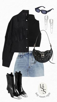 The perfect outfit for Nashville!! Country Concerts Outfits Women, Country Concert Cold Weather Outfit, Two Stepping Outfit Country, Nelly Concert Outfit Ideas, Outfit For Nashville, Fall Nashville Outfits, Tequila Festival, Nashville Fits, Fringe Jacket Outfit