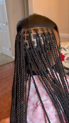 Long Sengelese Twist, Small Medium Passion Twist, Knotless And Twist Braids, Box Twist Braids Black Women, Knotless Island Twist With Color, 2 Strand Twist Weave Hairstyle, Small Knotless Passion Twists, Hairstyles For Black Women Box Braids, Protective Hairstyles Braids Black Women