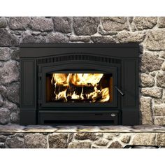 Wood Burning Fireplace Insert - Osburn Matrix 2700 Wood Burning Stove Insert, Door Overlay, Wood Fireplace Inserts, Wood Burning Insert, Wood Burning Fireplace Inserts, Refractory Brick, Wood Insert, Stove Fireplace, Wood Fireplace