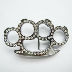 Bright Silver 3D Cut Out Rhinestones Belt Buckle Gurtelschnalle Boucle de ceinture Brand New In Stock Only Buckle SKU:BUCKLE-T030 Material:Zinc Alloy Heavy Metal Bright Silver Plated Color Length Size is, 3.94 inch, Height Size is, 2.28 inch, Weight is 2.79 oz Length Size is, 100 mm, Height Size is, 58 mm, Weight is, 79 g The inner diameter for back loop is, 1.58 inch (40 mm), fits belt up to 1.58 inch (40 mm) Width Button Snap On Belts All of our buckles is fitting to all of our Button Snap on Goth Belt, Cool Belt Buckles, Rhinestone Belt Buckle, Vintage Boxing, Bling Belts, Y2k Accessories, Gopro Accessories, Vintage Belt Buckles, Silver Belts