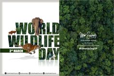 an advertisement for the world wildlife day