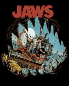 the cover art for jaws's album, you're gon na need a bigger boat