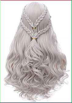 PRICES MAY VARY. Mersi silver wigs perfect for cosplay show, Halloween, party, role playing, theme activities The long braided wigs are made totally according the role, will make you look like her very much! Mersi wigs are made of top quality material, soft to touch, and comfortable to wear Wig cap size: 22'' with 2 adjustable straps, which can fit different head size Guarantee: 30 Days No-reason to return. Please feel free to contact us if you have any questions, it's my honor to serve you! Mer Silver Wigs, 5 Minute Hairstyles, Women Costume, Back To School Hairstyles, Holiday Hairstyles, Braided Hair, Party Halloween, Costume Wigs, Braids For Long Hair