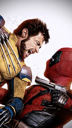 Deadpool Vs Wolverine, Wolverine Wallpaper, The Godfather Poster, Wolverine Poster, Crazy Humor, Marvel Movie Posters, Deadpool And Wolverine, Deadpool Wallpaper