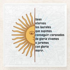 an image of the sun and moon in spanish