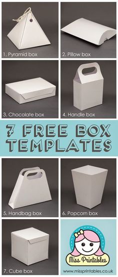 the instructions for how to make an origami box with free printables