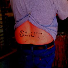 Now THAT'S a tramp stamp :) Matching Tramp Stamps, Easy Tramp Stamp, Cute Trap Stamp Tattoos, Tramp Stamp Men, Words Tramp Stamp, Alternative Tramp Stamp, Unforgettable Tramp Stamp, Matching Tramp Stamp Tattoos, She Is Art Tattoo Tramp Stamp