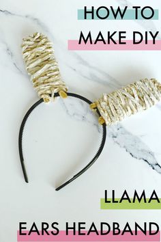 a headband made out of rope with the words how to make diy