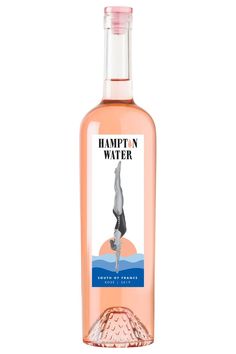 a bottle of hamp'n water with a woman on the top and bottom