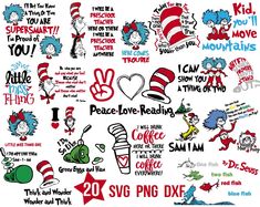 the cat in the hat stickers are all over the place for everyone to see